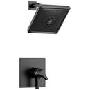 Single Handle Shower Faucet in Matte Black (Trim Only)