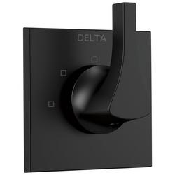 Single Handle Diverter Valve Trim in Matte Black
