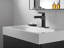 Delta Faucet Matte Black Single Handle Monoblock Bathroom Sink Faucet with Drain Assembly 