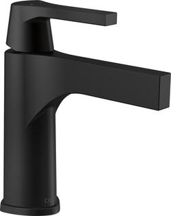 Single Handle Monoblock Bathroom Sink Faucet in Matte Black