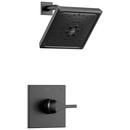 Delta Faucet Matte Black 2 gpm Shower Faucet with Single Lever Handle 