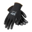 G-Tek&reg; GP&trade; Black Plastic Glove with Polyurethane Coated Smooth Grip in Black 
