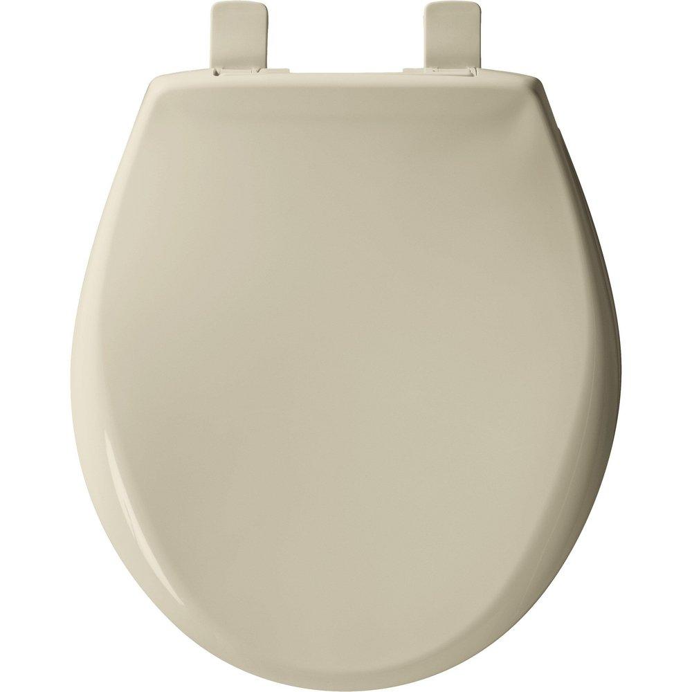 Bemis Bone Round Closed Front with Cover Toilet Seat 