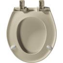 Bemis Bone Round Closed Front with Cover Toilet Seat 