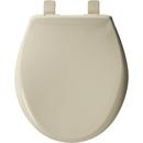 Church Bone Round Closed Front with Cover Toilet Seat 