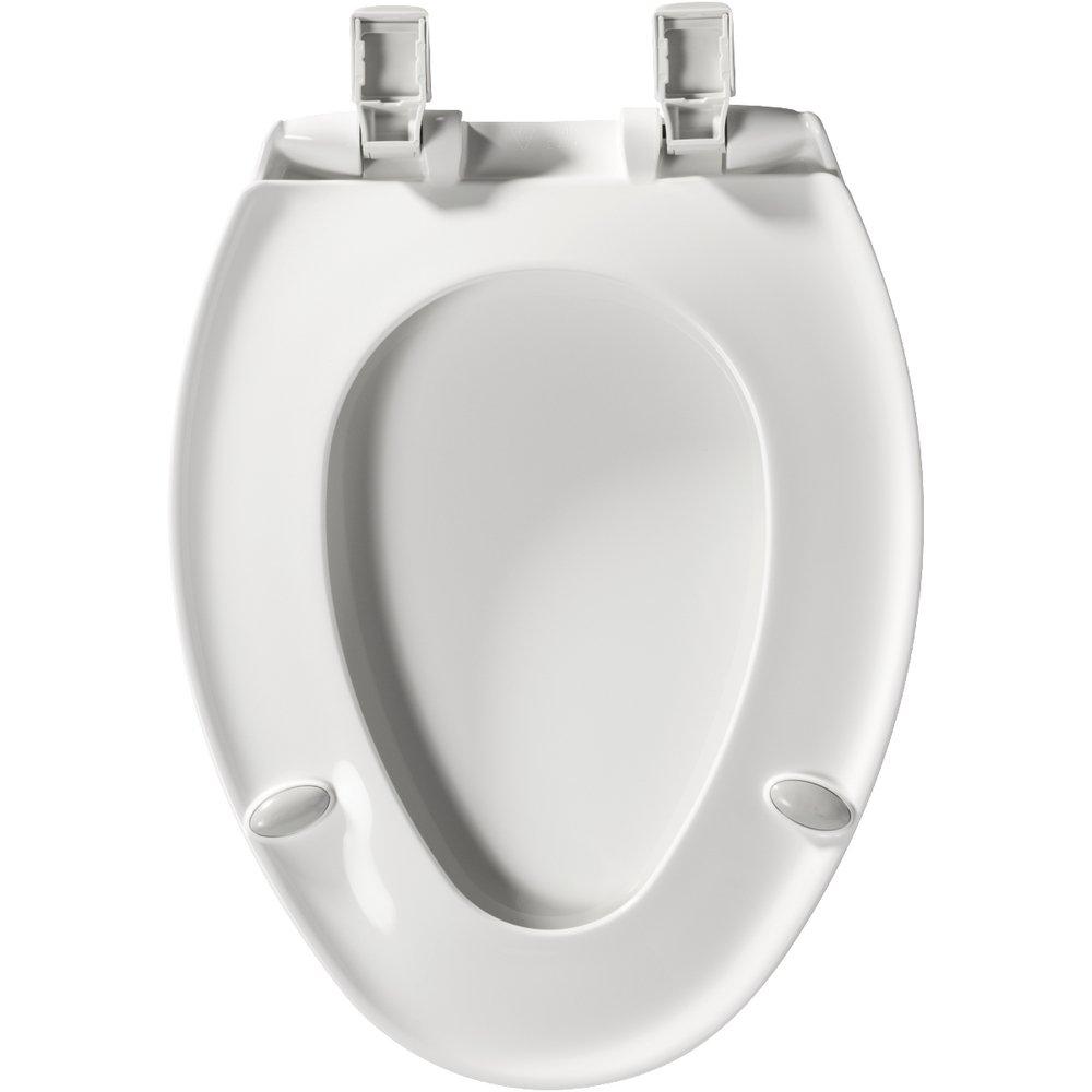 Church Seat White Elongated Closed Front with Cover Toilet Seat 