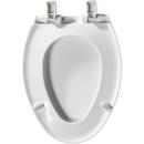 Church Seat White Elongated Closed Front with Cover Toilet Seat 