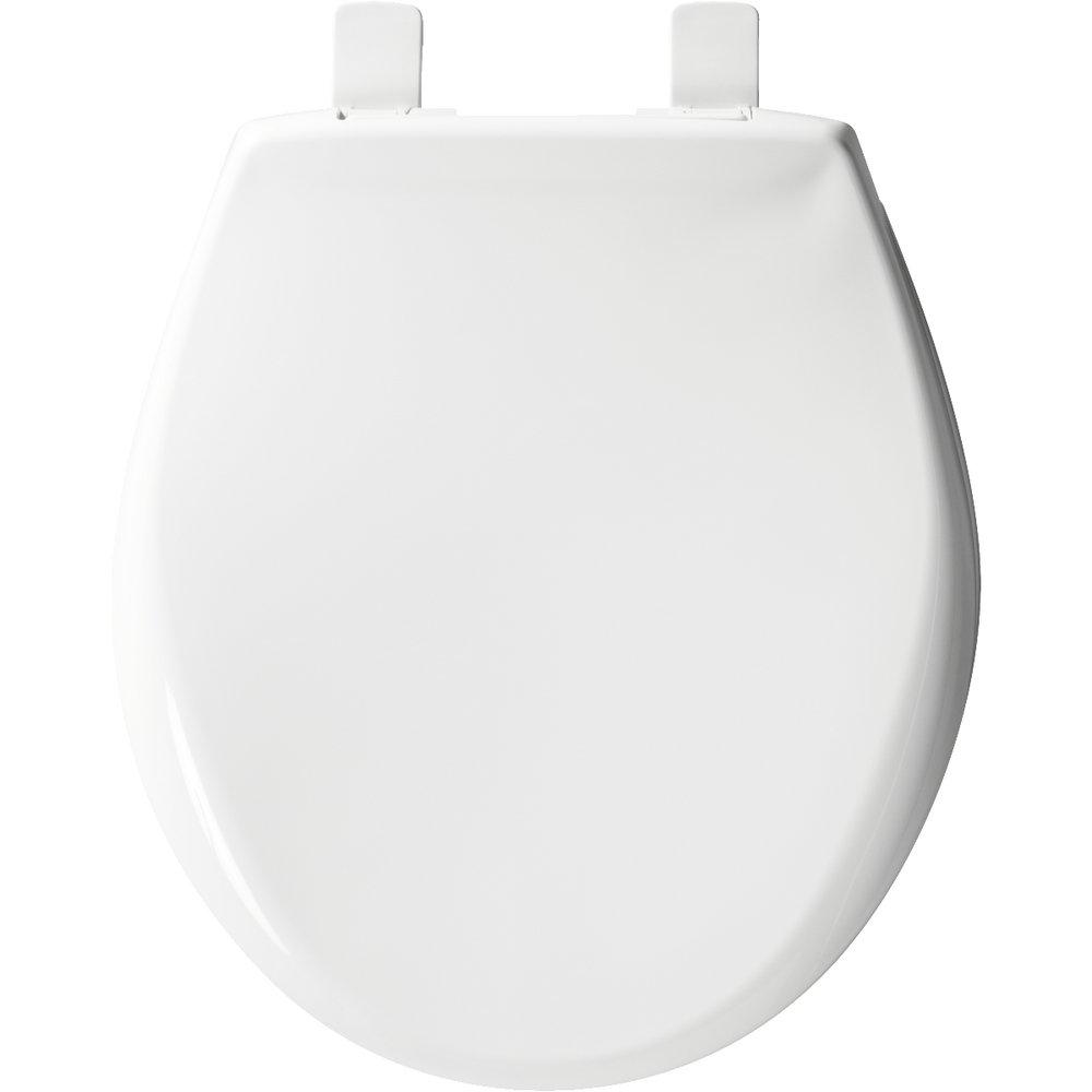Bemis White Round Toilet Seat 