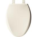 Church Seat Biscuit 18-1/2 in. Elongated Closed Front Toilet Seat with Cover 