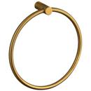 Fortis Brushed Gold Round Closed Towel Ring 