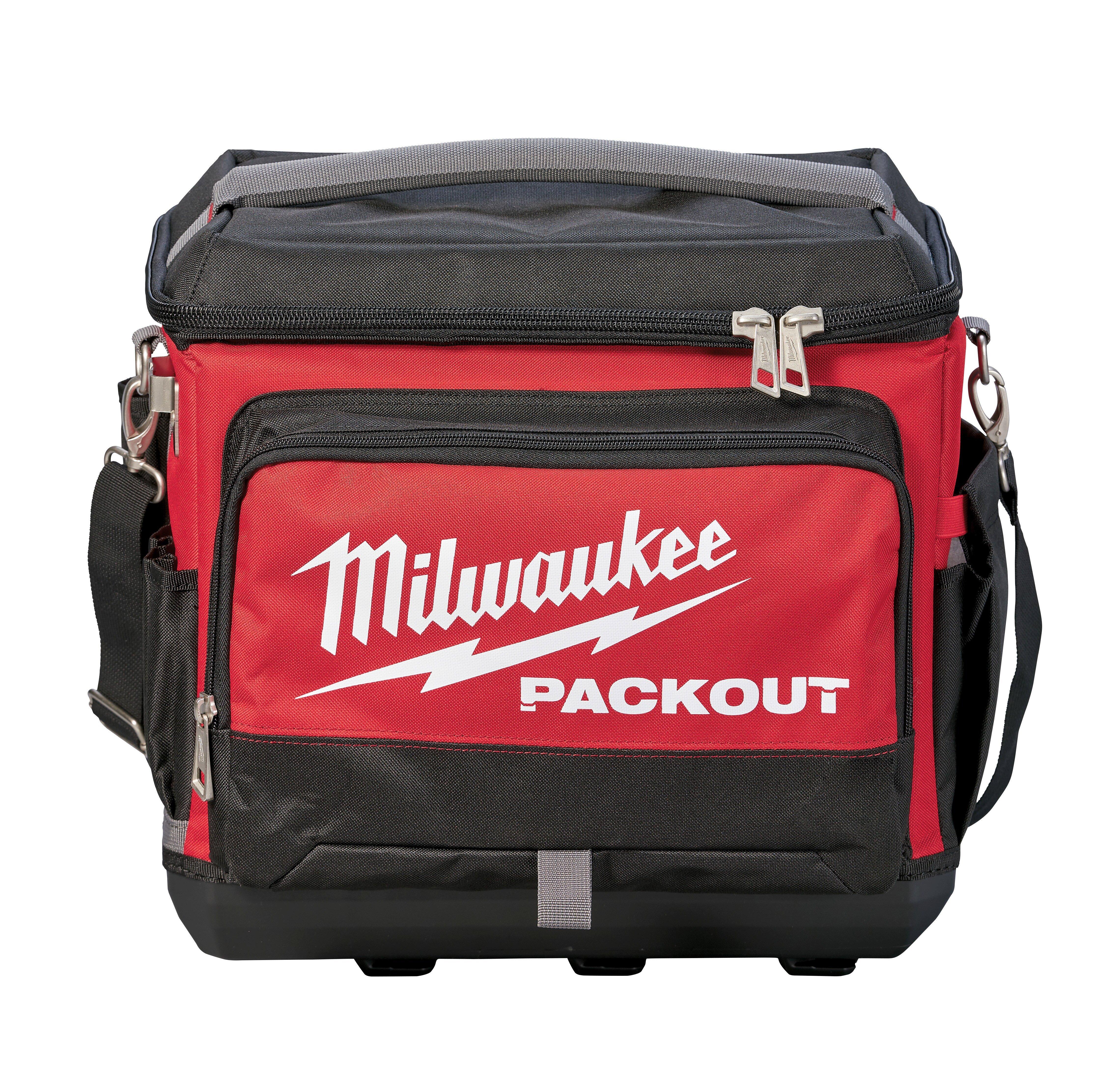 Milwaukee&reg; Silver 11-81/100 in. Nylon Cooler Bag in Red 