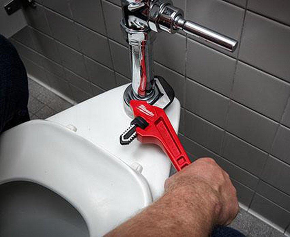 Milwaukee&reg; Silver 10-1/2 in. Steel Offset Hex Pipe Wrench 