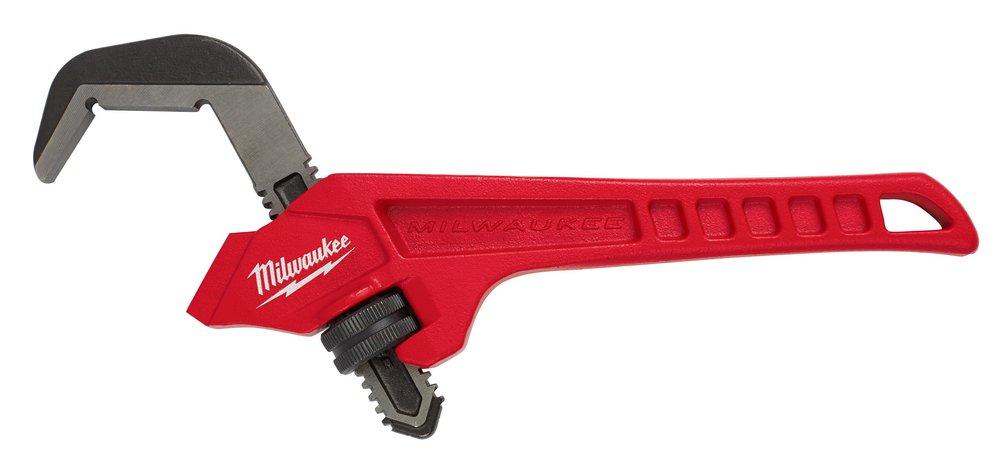 Milwaukee&reg; Silver 10-1/2 in. Steel Offset Hex Pipe Wrench 