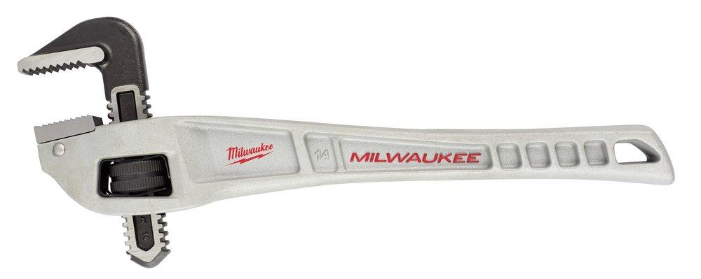 Milwaukee&reg; Silver 14 in. Offset Pipe Wrench 