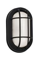 6W 1-Light Integrated LED Outdoor Wall Sconce in Black