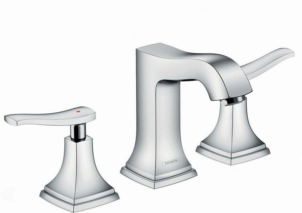Hansgrohe Chrome Two Handle Widespread Bathroom Sink Faucet 