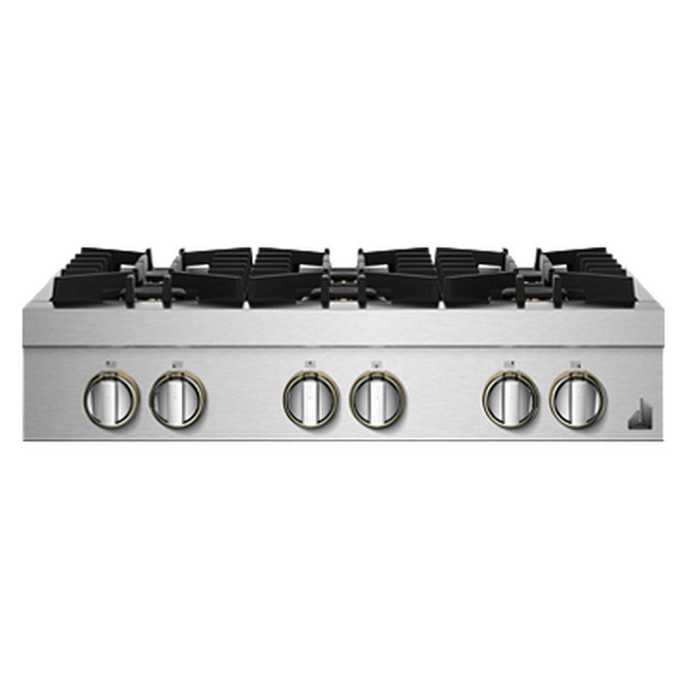 JennAir Stainless Steel 6 Burner Sealed Cooktop 