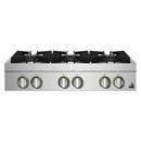 6 Burner Sealed Cooktop in Stainless Steel