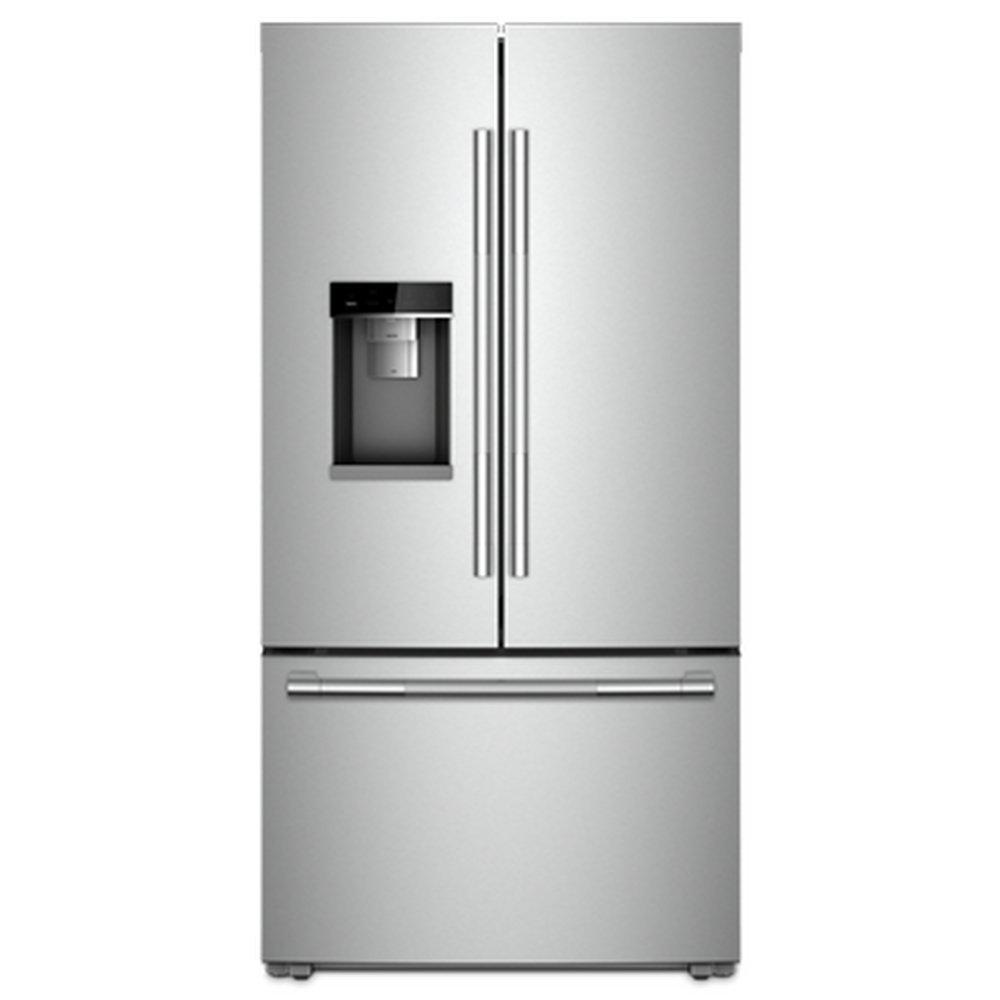 JennAir Stainless Steel 35-3/4 in. 17.5 cu. ft. French Door Refrigerator 