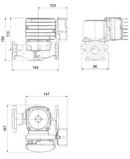 Grundfos 115V 26 gpm Flanged 150 psi Cast Iron Circulator Pump 