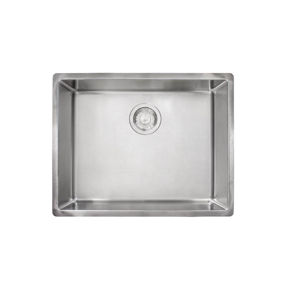 Franke Stainless Steel 24-9/16 x 17-11/16 in. No Hole Stainless Steel Single Bowl Undermount Kitchen Sink 