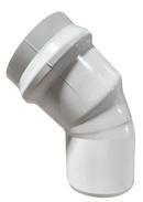 Multi-Fittings Corporation White Socket Weld x Grooved PVC 45 Degree DWV Elbow 