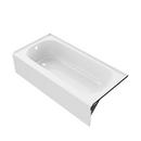 PROFLO&reg; White 60 x 30 in. Soaker Alcove Bathtub with Left Drain 