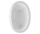 MAAX White 59-1/8 x 40-3/16 in. Soaker Drop-In Bathtub with End Drain 