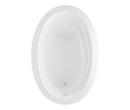 MAAX White 59-1/8 x 40-3/16 in. Soaker Drop-In Bathtub with End Drain 