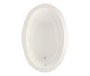 MAAX White 59-1/8 x 40-3/16 in. Soaker Drop-In Bathtub with End Drain 
