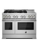 35-7/8 in. Gas 4-Burner Sealed Freestanding Range in Black Stainless Steel