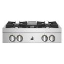 4-Burner 20000 BTU Sealed Gas Cooktop in Stainless Steel