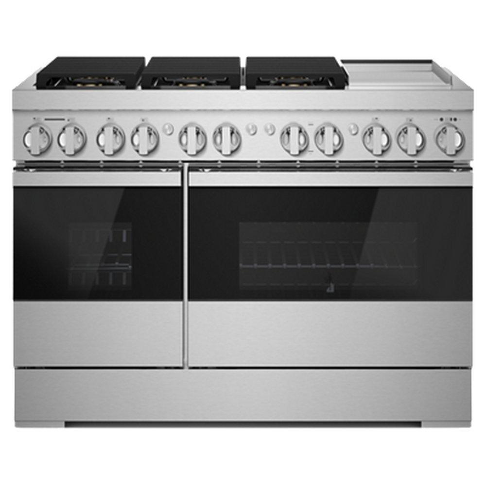 JennAir Stainless Steel 47-7/8 in. Gas 6-Burner Sealed Freestanding Range 