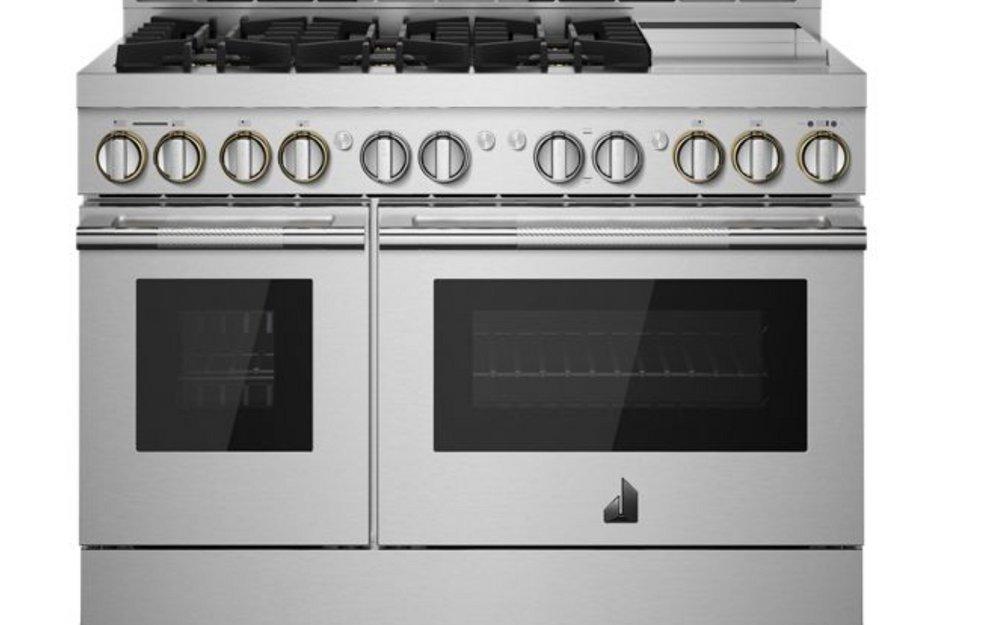 JennAir Stainless Steel 35-7/8 in. Gas 6-Burner Sealed Freestanding Range 