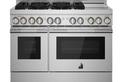 JennAir Stainless Steel 35-7/8 in. Gas 6-Burner Sealed Freestanding Range 