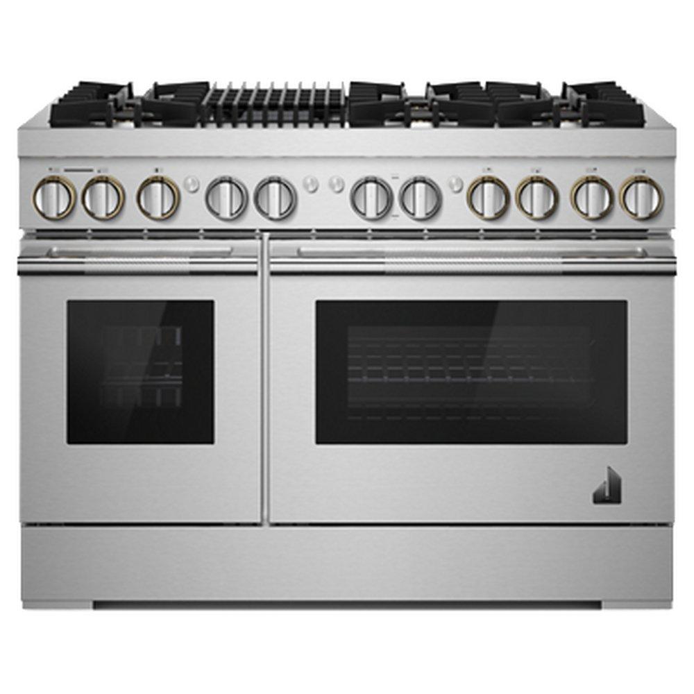 JennAir Stainless Steel 47-7/8 in. Gas 6-Burner Sealed Freestanding Range 