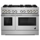JennAir Stainless Steel 47-7/8 in. Gas 6-Burner Sealed Freestanding Range 