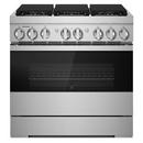 JennAir Stainless Steel 35-7/8 in. Gas 6-Burner Sealed Freestanding Range 