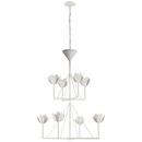 Visual Comfort & Co. Signature Plaster White 43 x 35-1/2 in. 60W 2-Tier 8-Light Incandescent Chandelier 