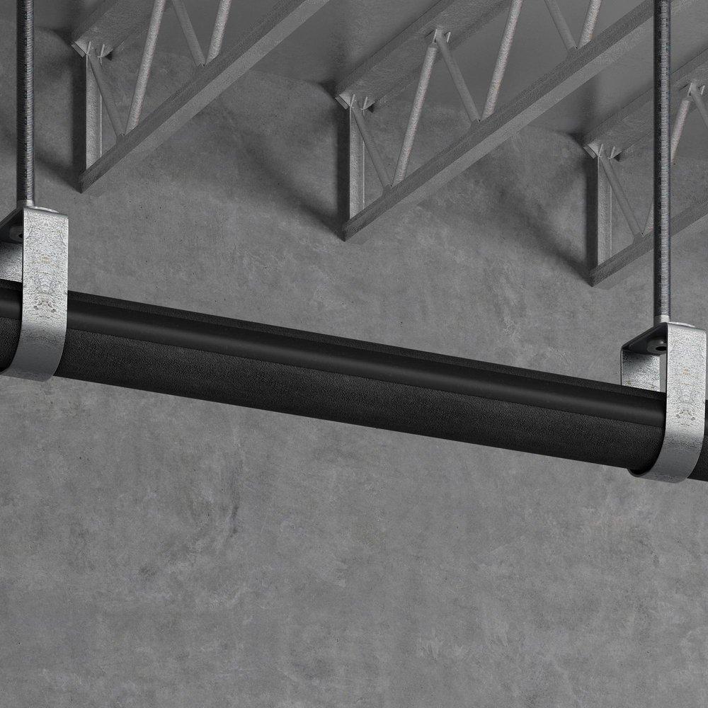 Jones Stephens Black 1/2 in. x 6 ft. -297 to 220 Deg F (-183 to 104 Deg C) Elastomeric Foam Self-Sealing Pipe Insulation 