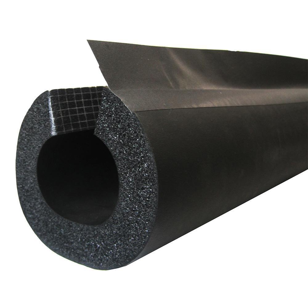 1-3/8" OD/IPS Double Stick Rubber Pipe Insulation, 1" Wall Thickness 
