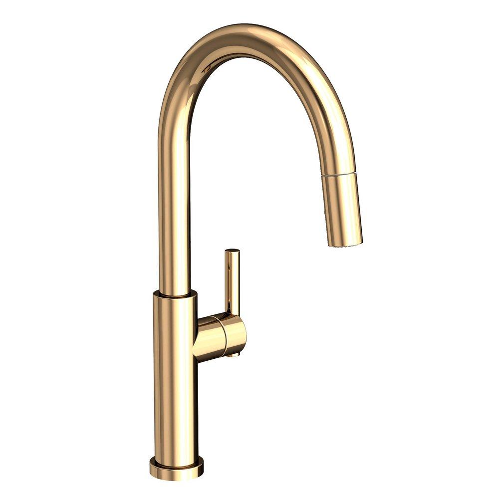 Newport Brass French Gold - PVD Pull Down Kitchen Faucet 