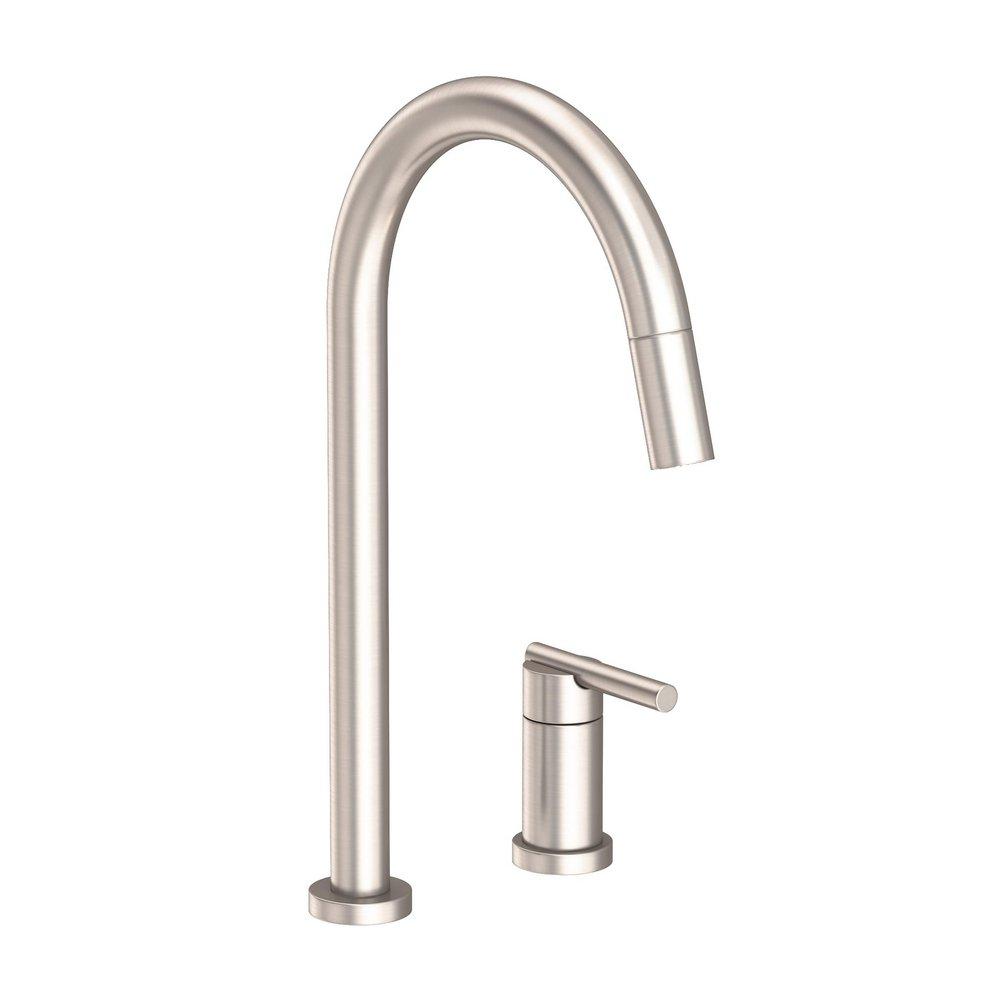 Newport Brass Satin Nickel - PVD Single Handle Pull Down Kitchen Faucet 