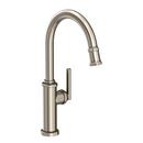 Single Handle Pull Down Kitchen Faucet in Antique Nickel