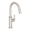 Single Handle Pull Down Kitchen Faucet in Satin Nickel - PVD