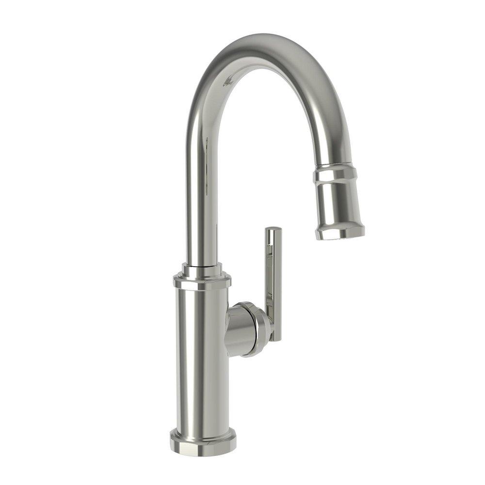 Newport Brass Polished Nickel Single Handle Lever Bar Faucet 