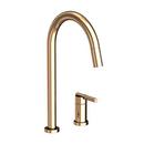 Newport Brass French Gold - PVD Single Handle Pull Down Kitchen Faucet 