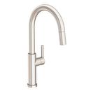 Single Handle Pull Down Kitchen Faucet in Satin Nickel - PVD