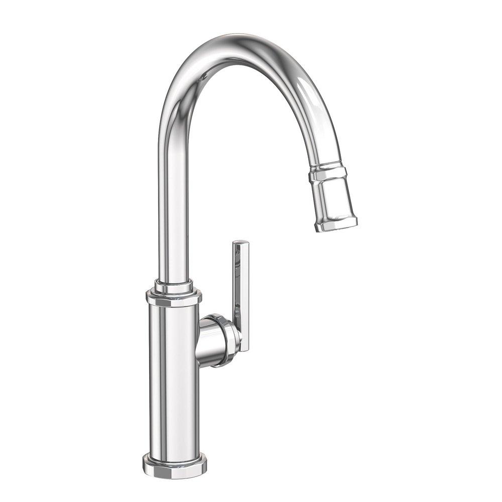 Newport Brass Polished Chrome Pull Down Kitchen Faucet 