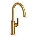 Single Handle Pull Down Kitchen Faucet in Satin Bronze - PVD